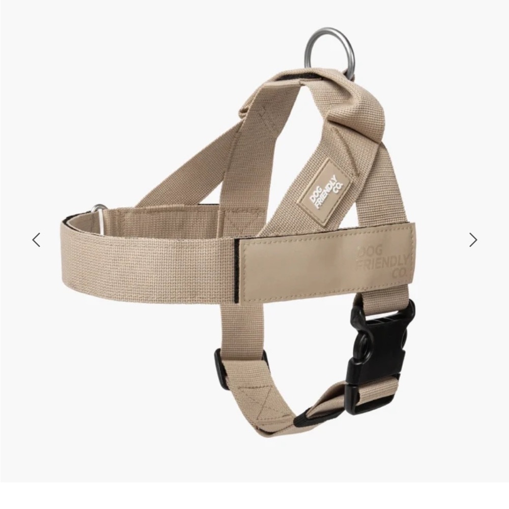 Beige No-Pull Harness for Dogs